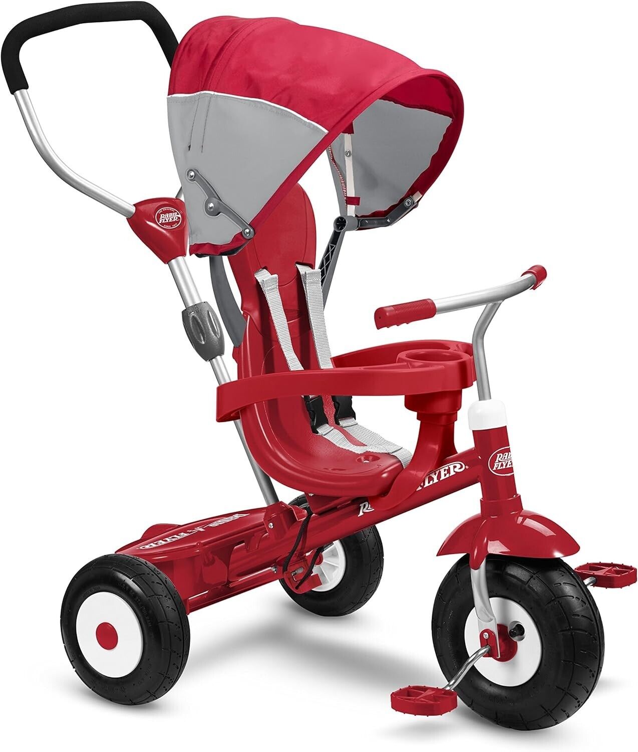 Radio Flyer	Ultimate All-Terrain Stroll \'N Trike, Kids and Toddler Tricycle, Red