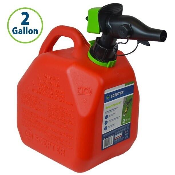 Scepter 2 Gallon Smartcontrol Gas Can, FR1G202, Red