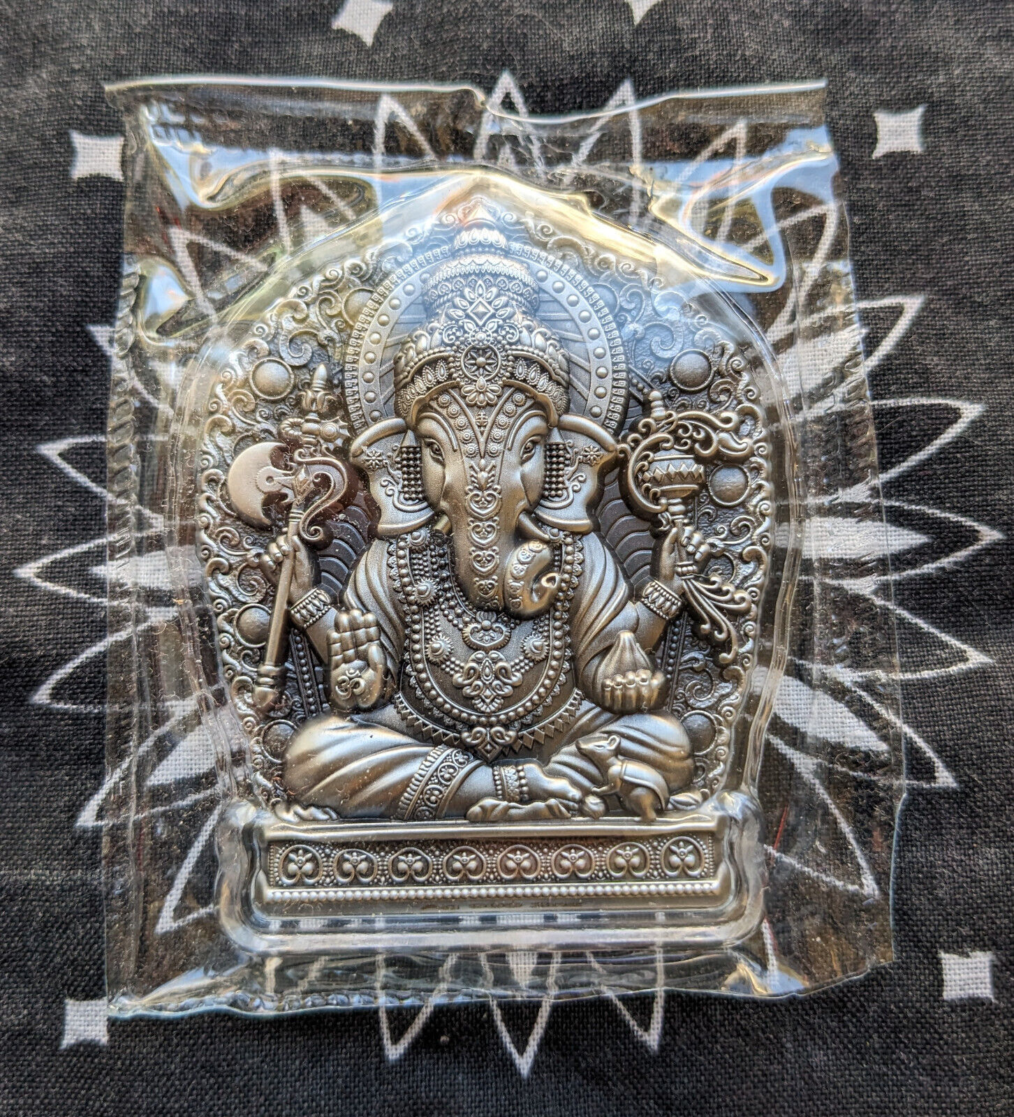 2023 South Korea Ganesha 2 oz 999 Silver Antiqued Stacker Elephant