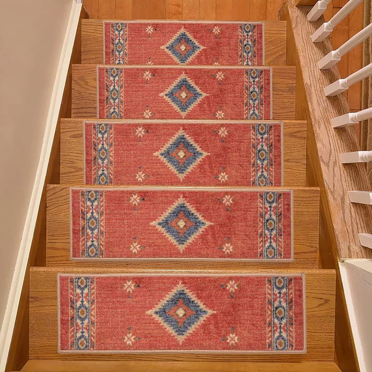 Nevita Collection Stair Treads Indoor Premium Quality Southwestern Design 9\