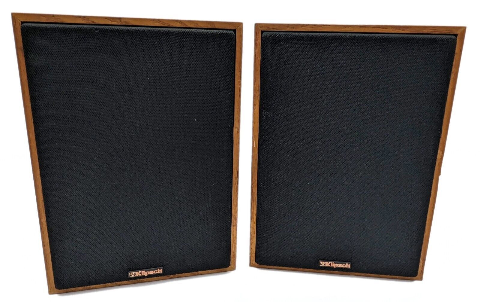 Pair of Klipsch KG1.2 Oak Clear Vintage Speakers Consecutive Serial #\'s - Tested
