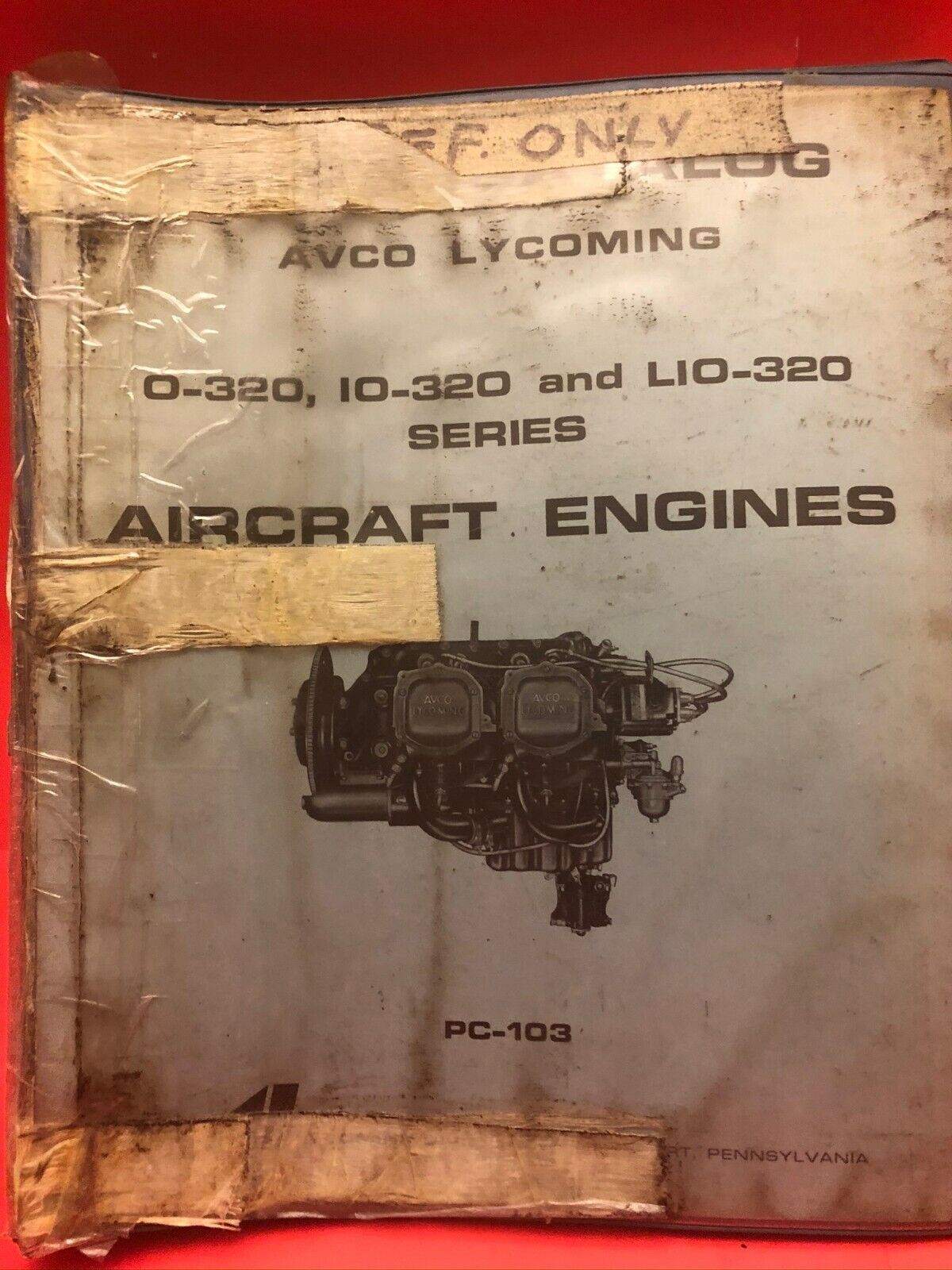 1970 AVCO Lycoming Parts Catalog PC-103 0-320 10-320 L10-320 Series  