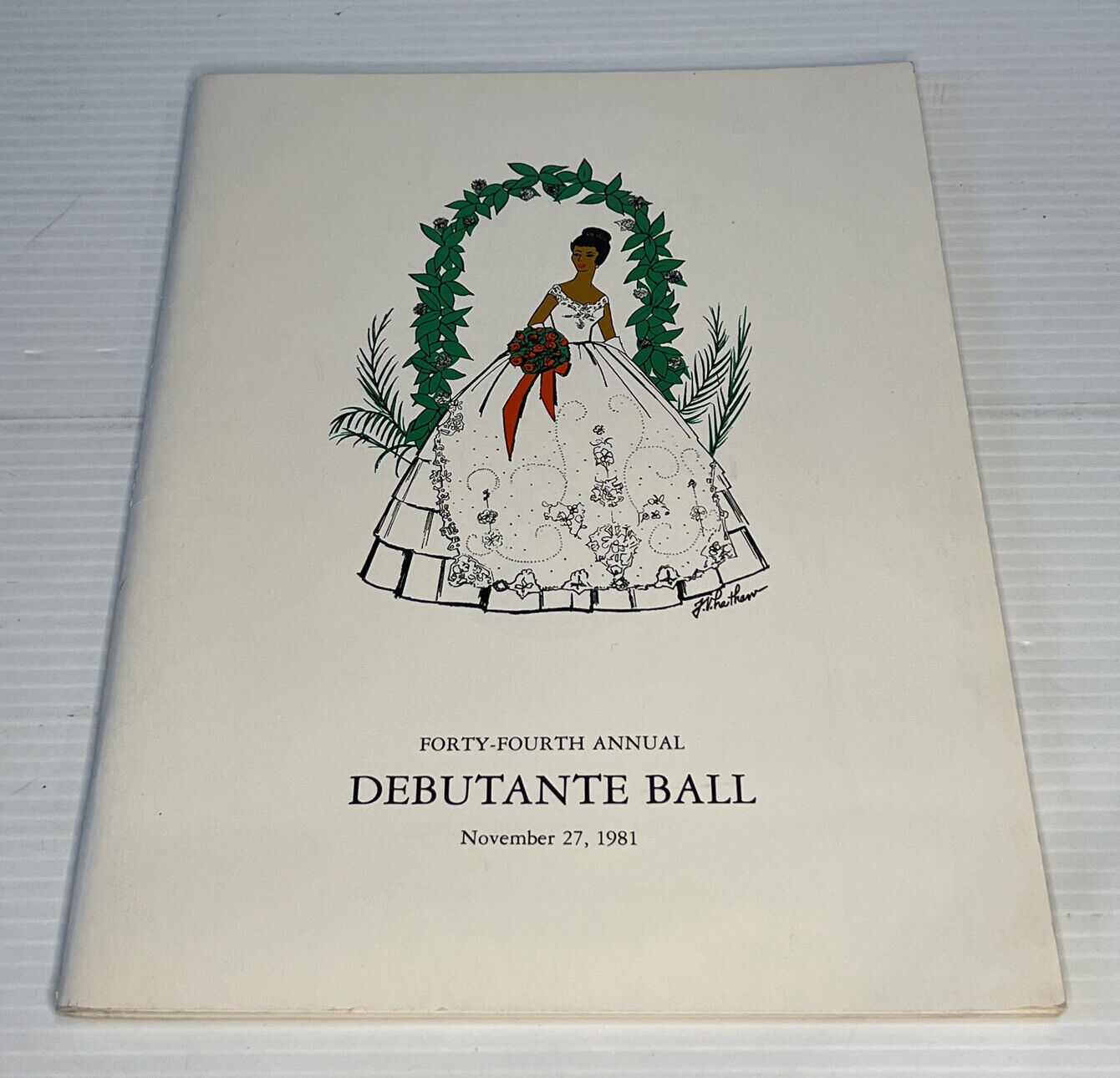 Rare Debutante Ball Raleigh North Carolina 1981 Program 