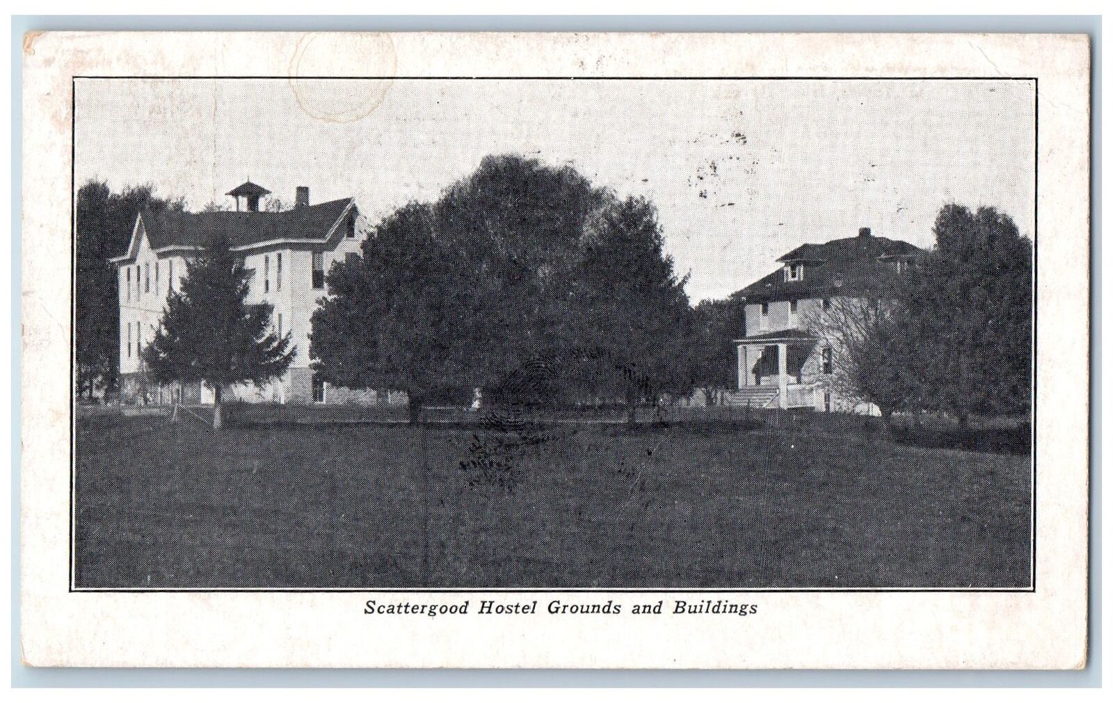 1939 West Branch Iowa IA Scattergood Hostel American Friends Service Postcard