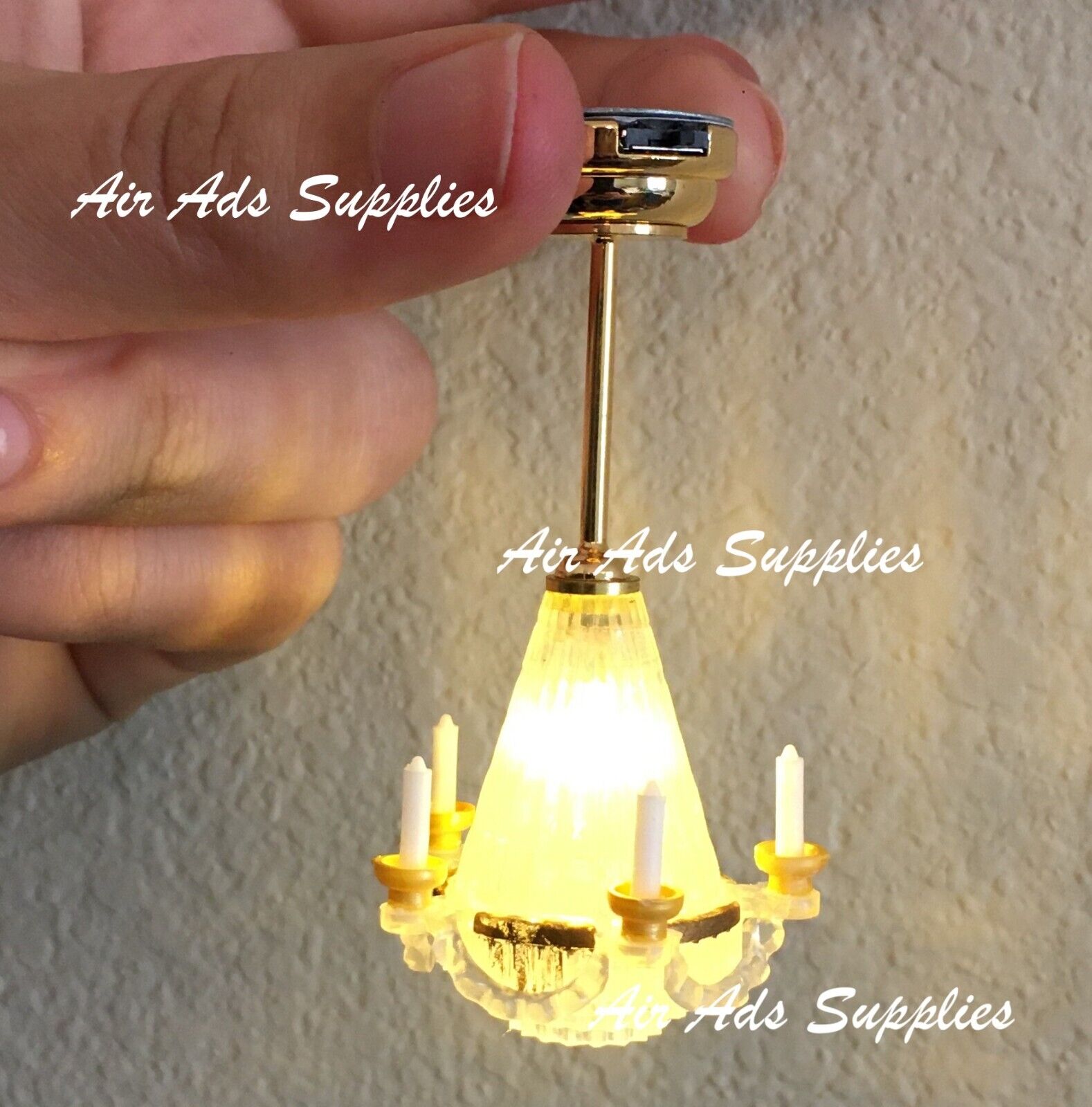 AirAds Dollhouse Light 1:12 Miniature Ceiling Light Chandelier LED light
