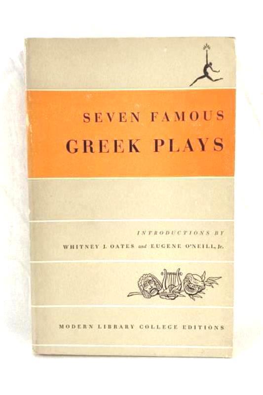Vintage Seven Famous Greek Plays Random House Paperback Novel 1950 Whitney Oates