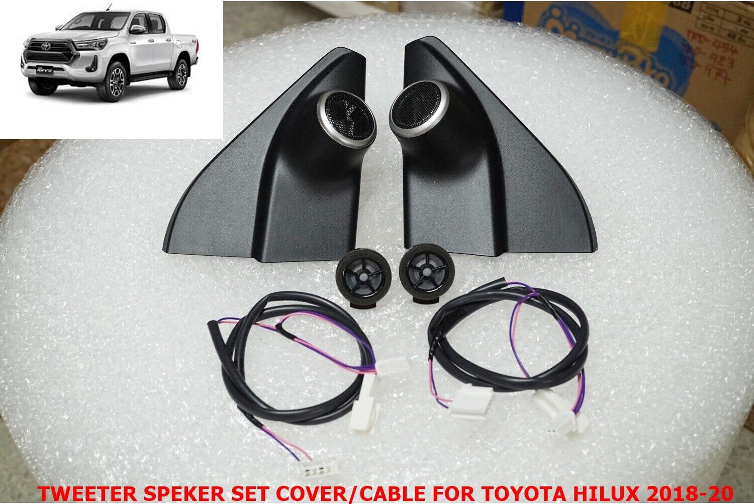 TWEETER SPEAKERS WITH COVER / PLUG & PLAY FOR TOYOTA NEW FORTUNER 2015-18 