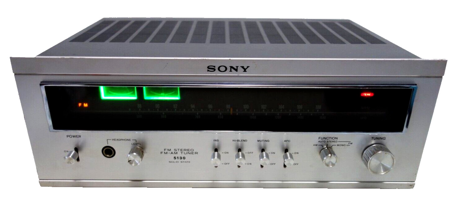 Sony ST-5130 FM Stereo / FM-AM Tuner Ignition Noise Reduction Fully Operational