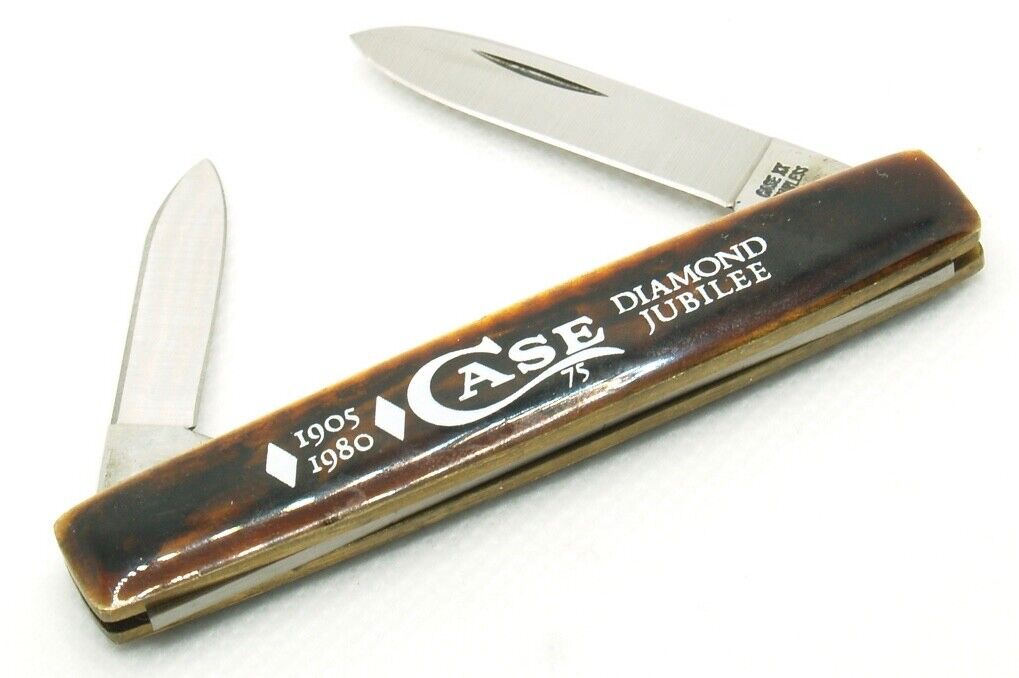1978 CASE XX STAINLESS USA DIAMOND JUBILEE Tortoise Shell Pen Knife Model 278