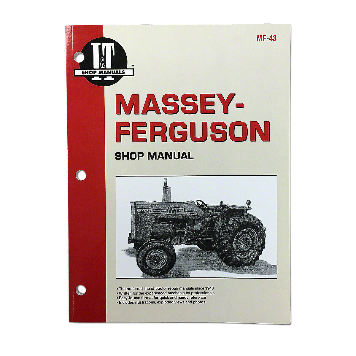 I & T Shop Service Manual -Fits  Massey 255 265 275 Tractor