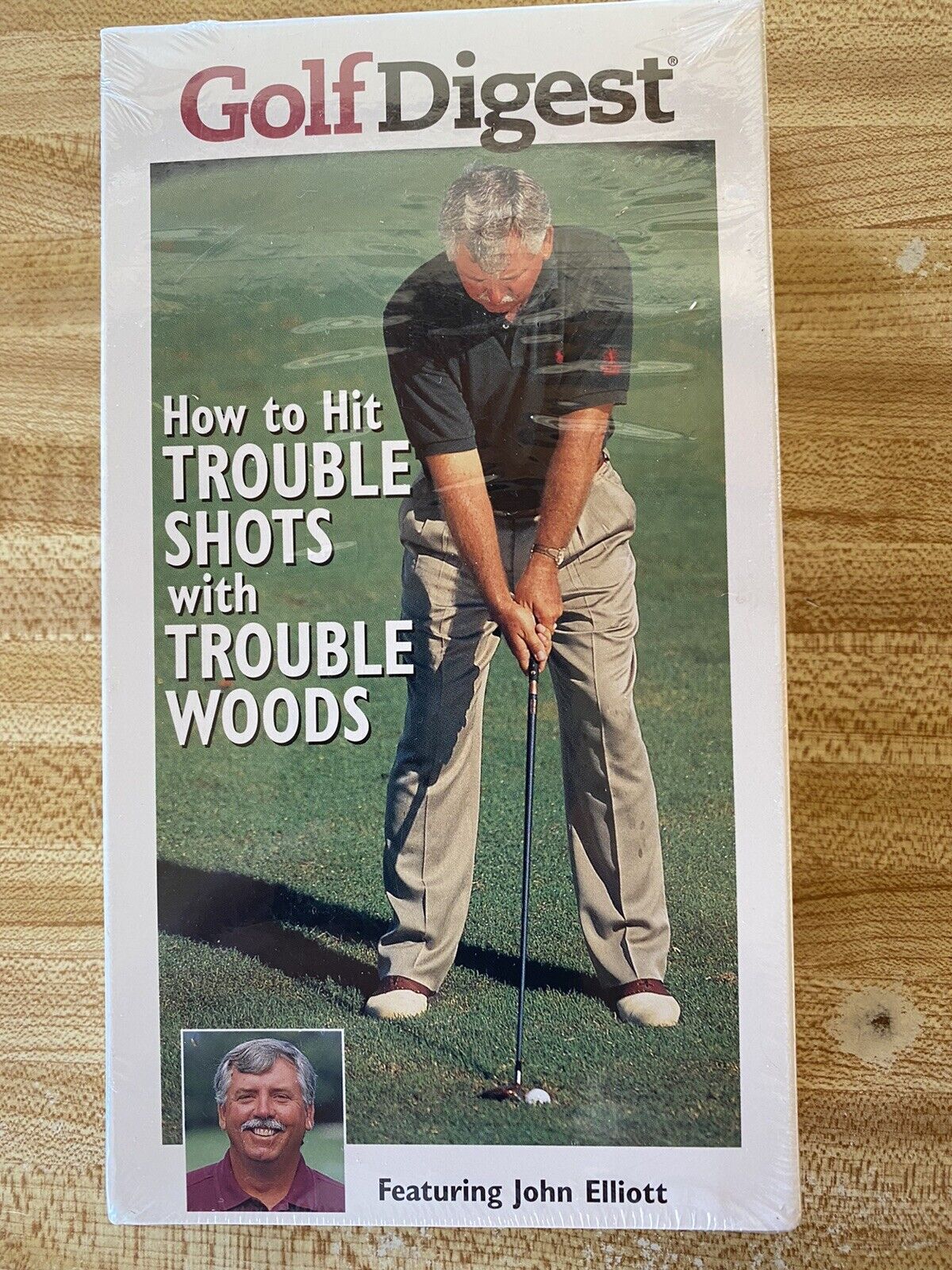 Golf Digest, How To Hit Trouble Shots With Trouble Woods, John Elliot, VHS NEW
