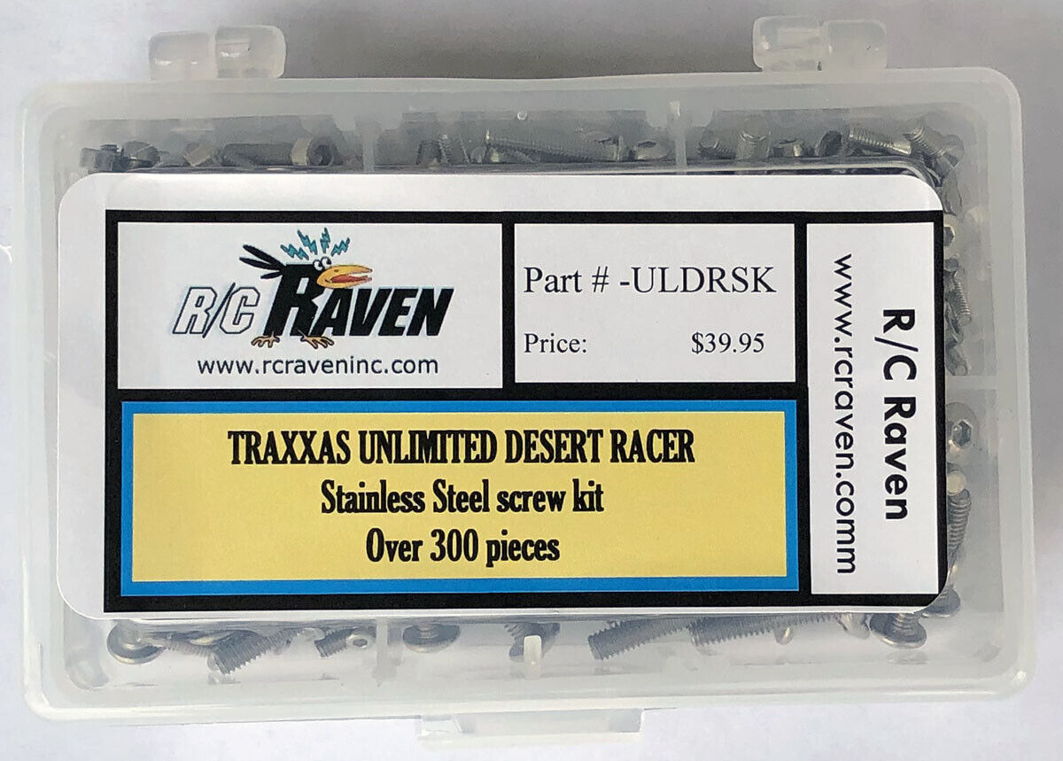 RC Raven Traxxas Unlimited Desert Racer 300 + Piece Stainless Steel Screw kit