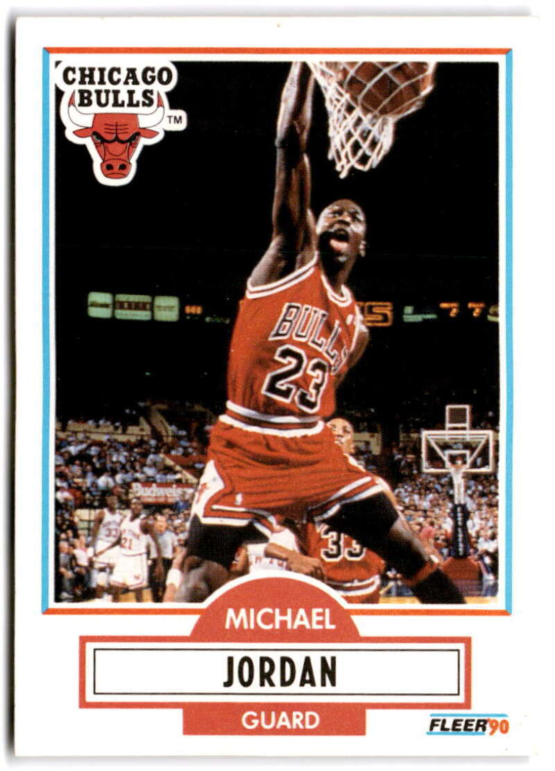1990-91 Fleer #26 MICHAEL JORDAN  Chicago Bulls Basketball 