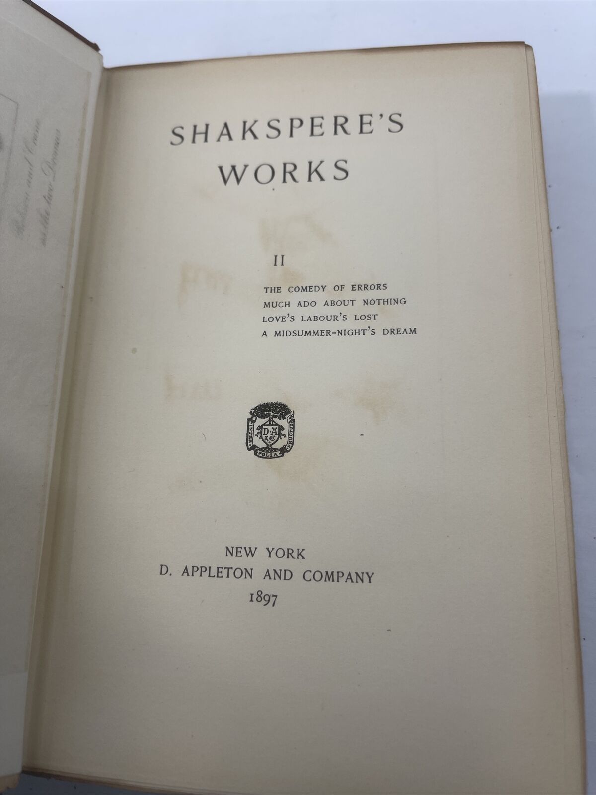 Shakespeare’s Works Book 1-12  1897