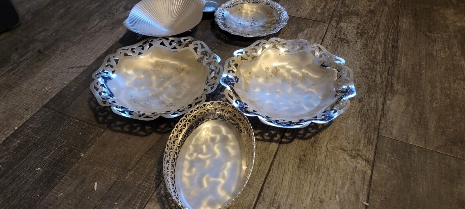 LOT 7 VINTAGE WMF IKORA SILVER-PLATED BOWL - MADE IN GERMANY  SET of 7