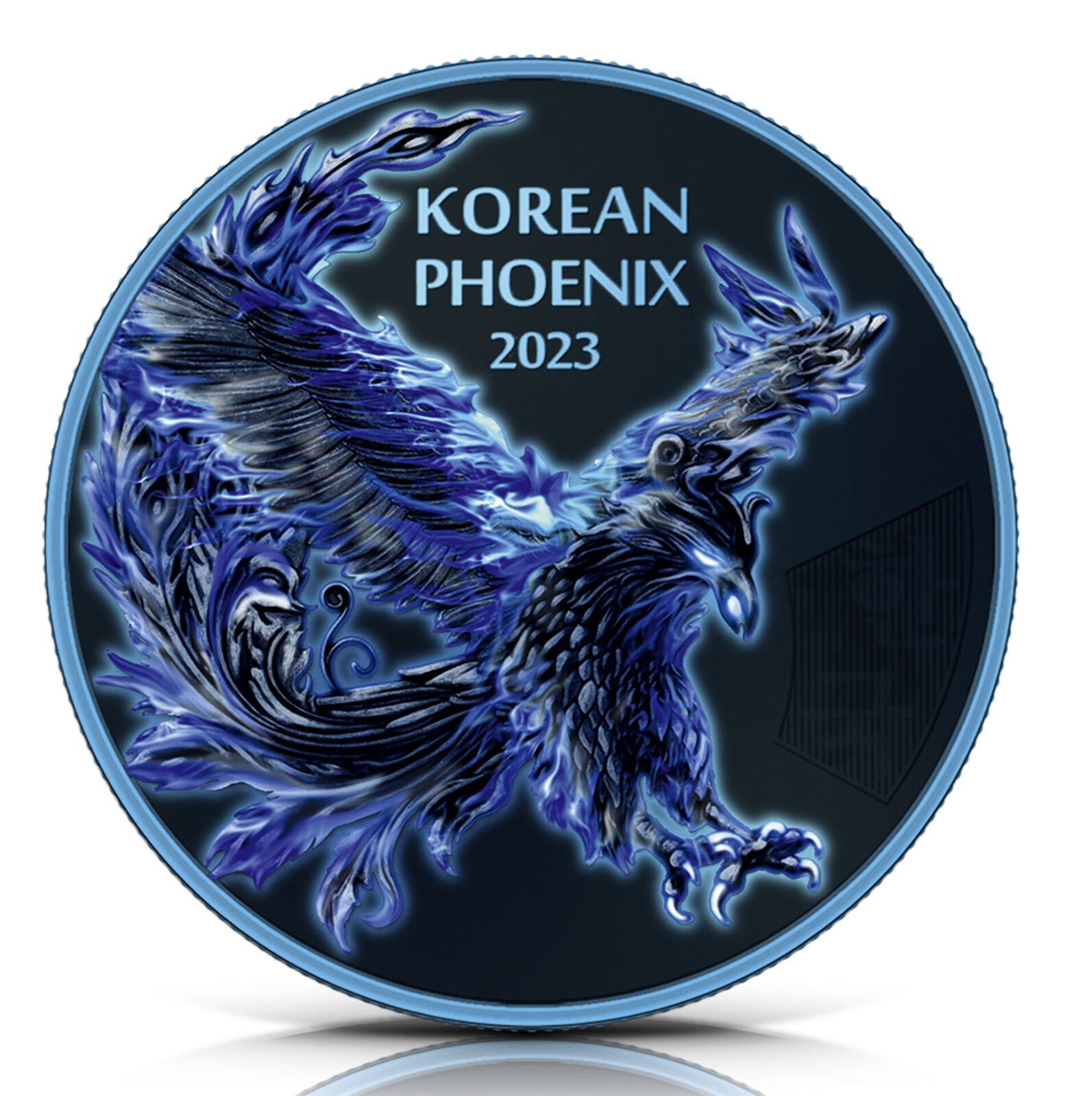 2023 Korea Phoenix Blue Flame Edition 1 oz Silver Coin