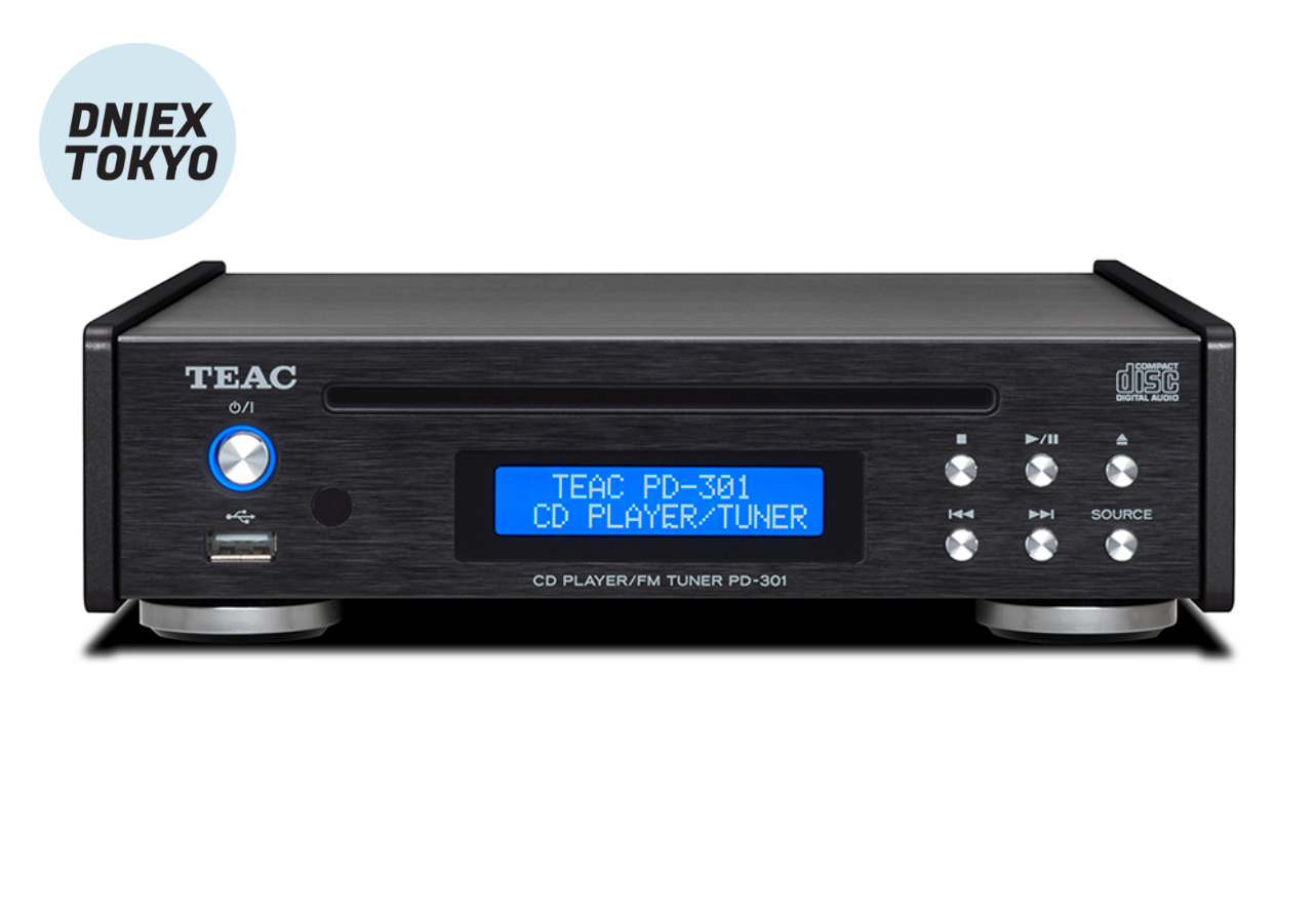 Teac PD-301-X/B CD Player With Wide FM Tuner USB Color Black Brand New