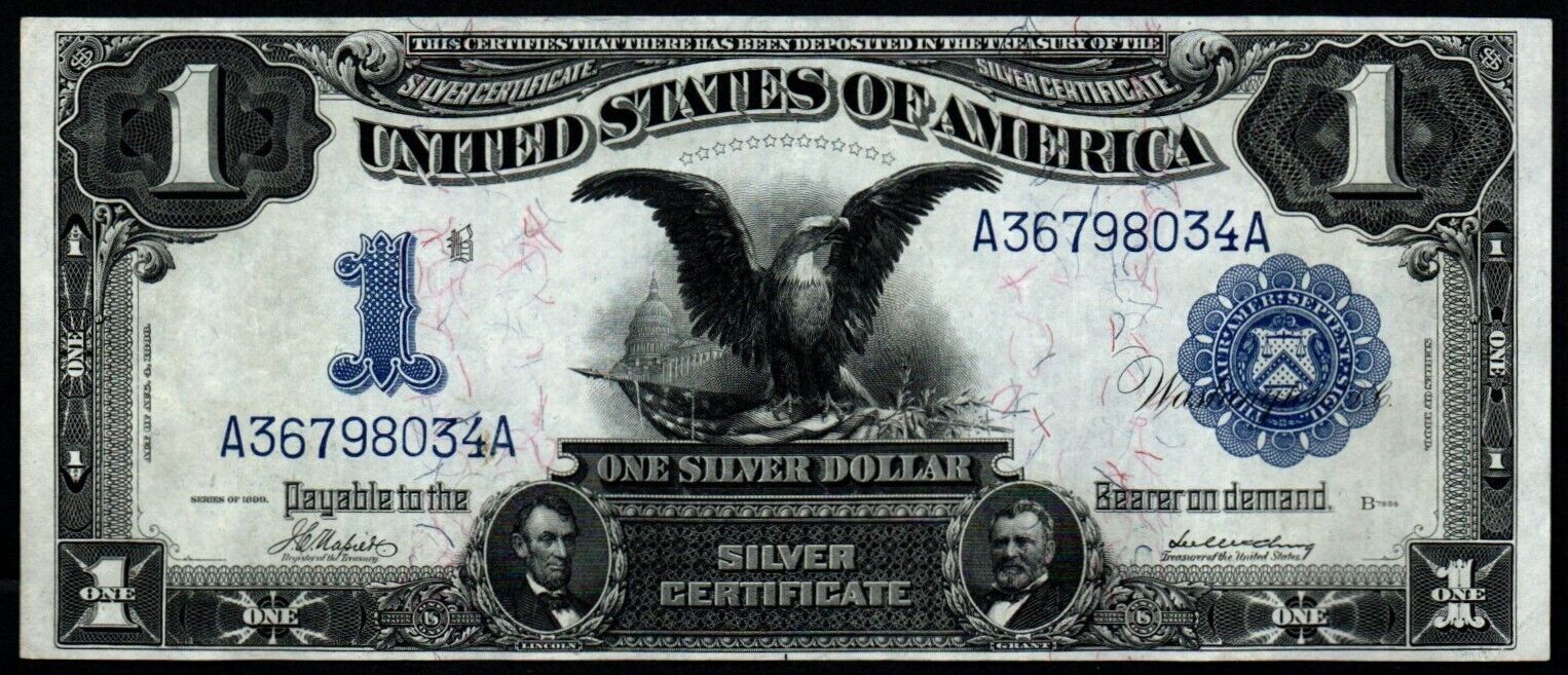 1899 $1 PERFECT CONDITION BEAUTIFUL Large Size Silver Certificate