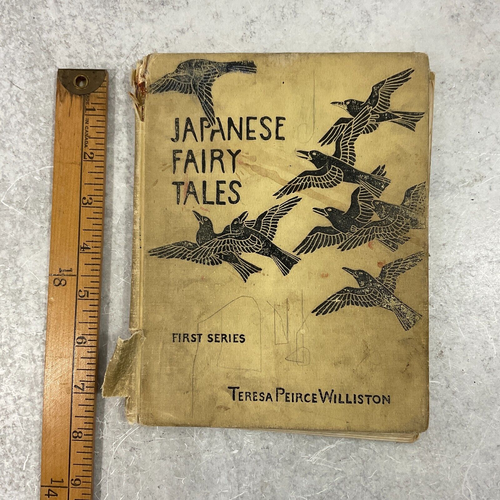 Antique 1904 1st Edition Book Japanese Fairy Tales Teresa Pierce Williston HC