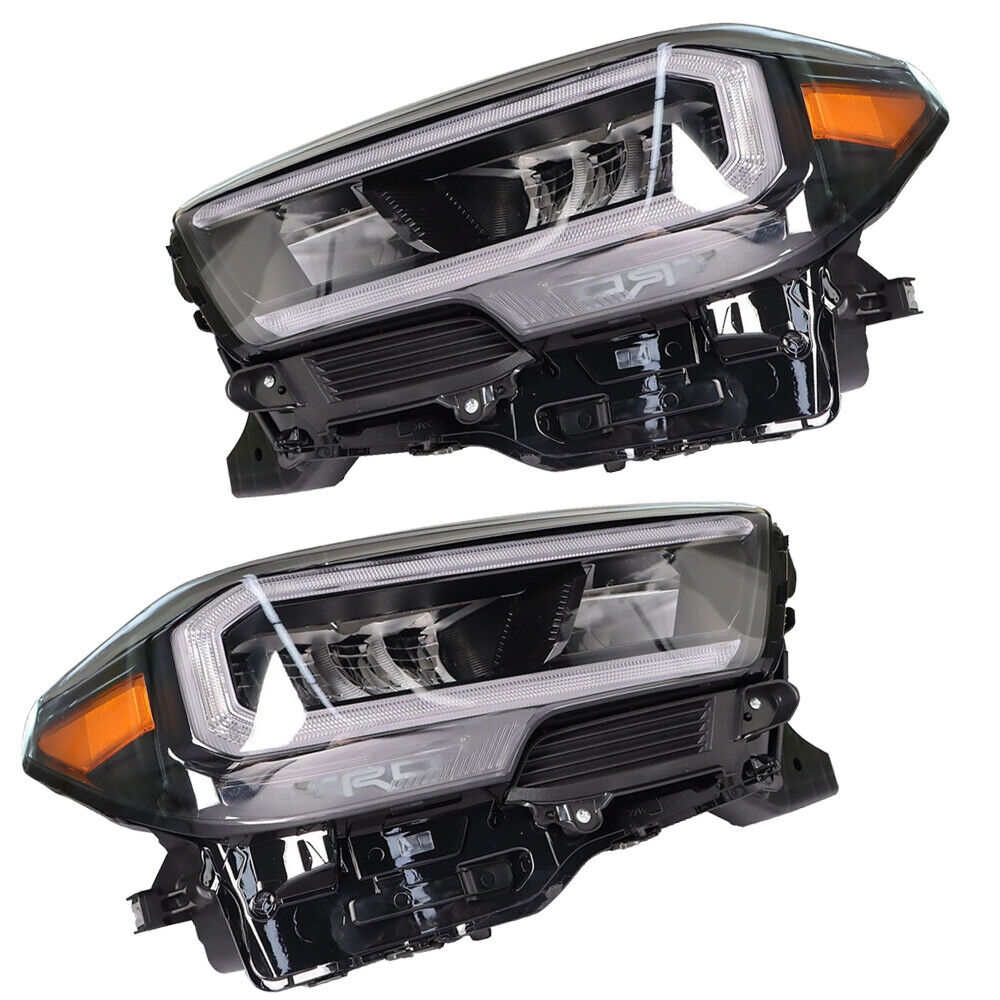 Labwork Right+Left Side Headlight For 2020-2023 Toyota Tacoma Full LED Black