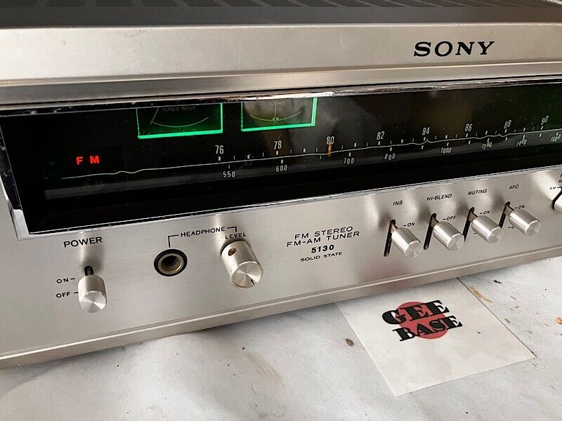 Sony ST-5130 FM Stereo / FM-AM Tuner Ignition noise reduction Fully Working F/S