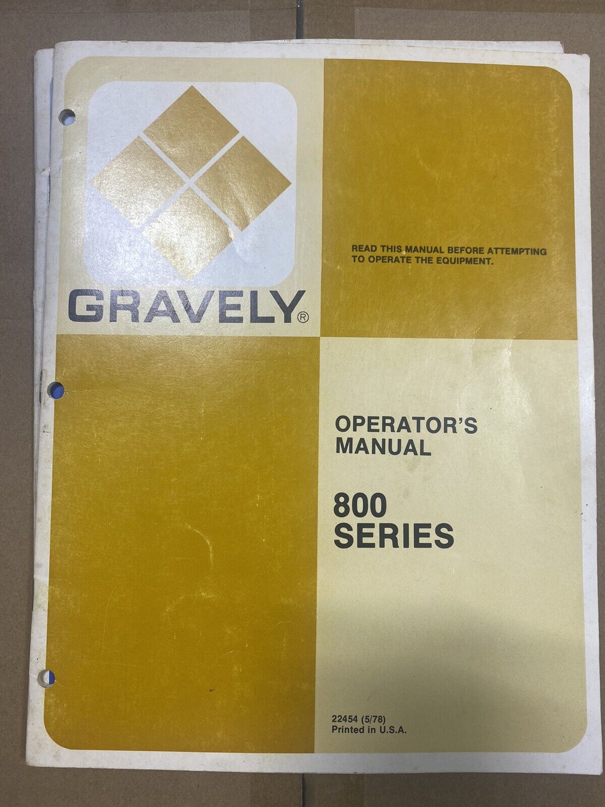 Gravely 800 series 810 812 816S 817 Riding Lawn Garden Tractor Owners Manual