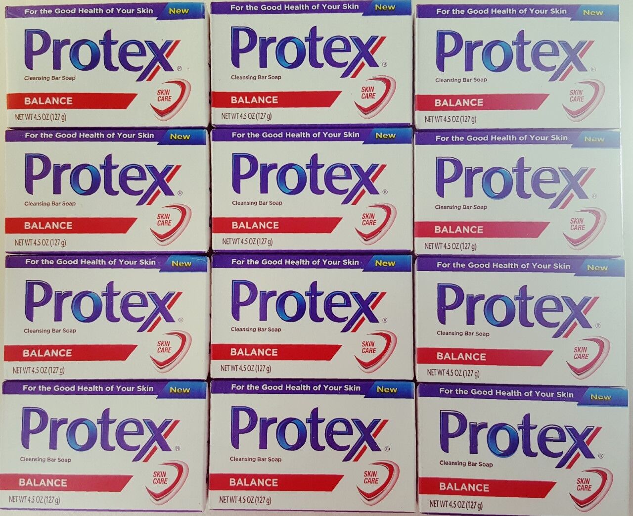 12 Protex Balance Limpieza Soap Bar 3.7oz - Jabon Antibacterial / 