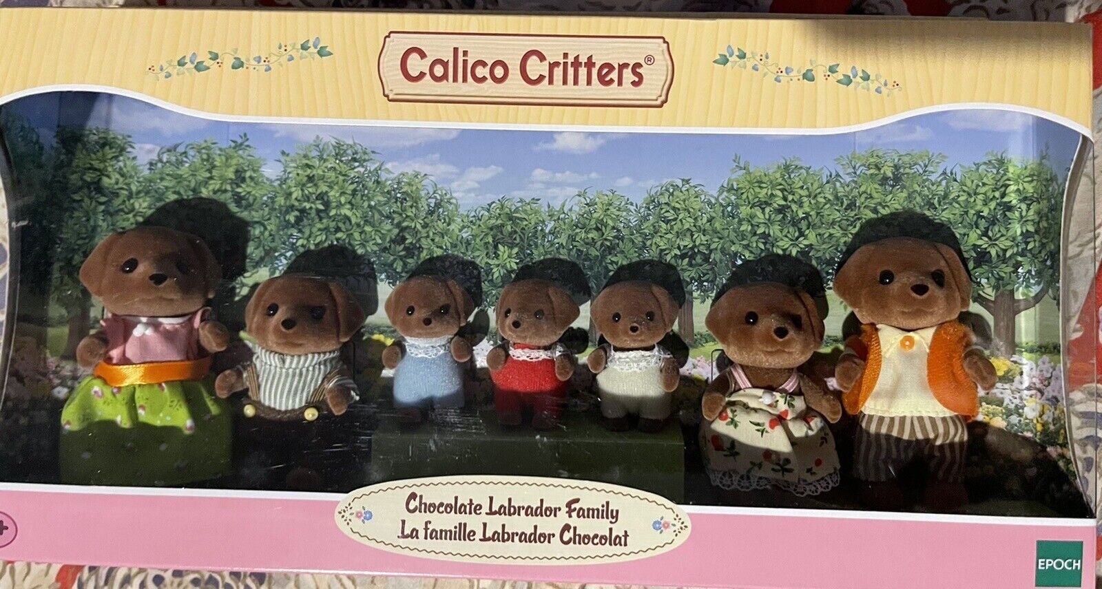 Calico Critters/Sylvanian Families RARE Chocolate Lab Family Of 7