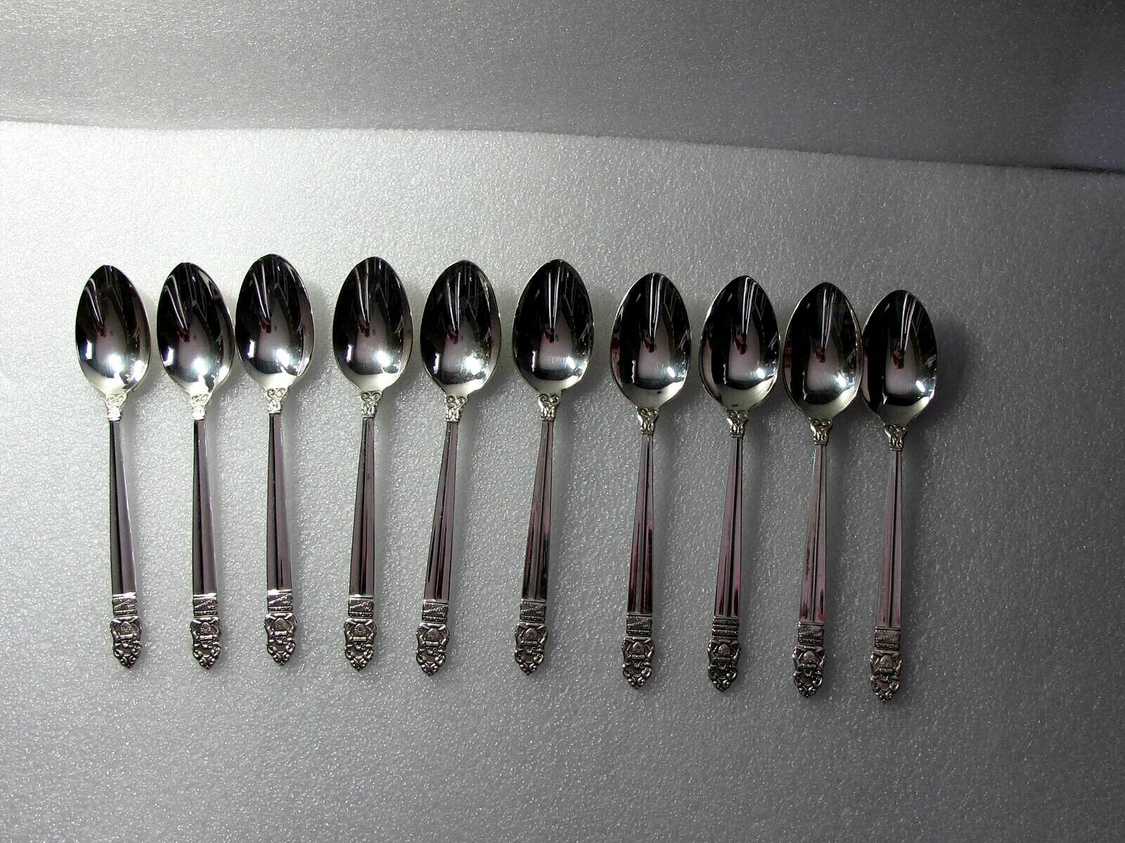 Antique International Sterling Silver Tea Coffee Spoons 10 Ontario Club 350 gr