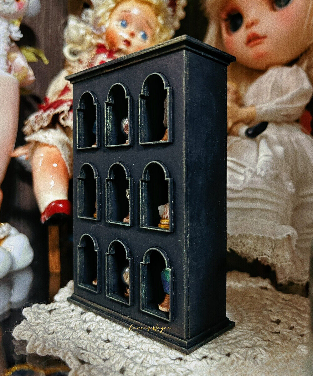 1/12 Scale Dollhouse Miniatures Unfinished Furniture European Palace Showcase