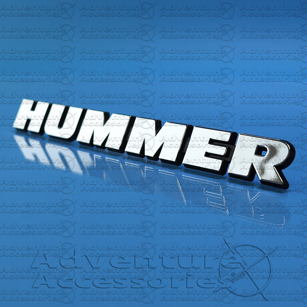 HUMMER Emblem Badge Logo Chrome Decal for Hummer H1 6003871.
