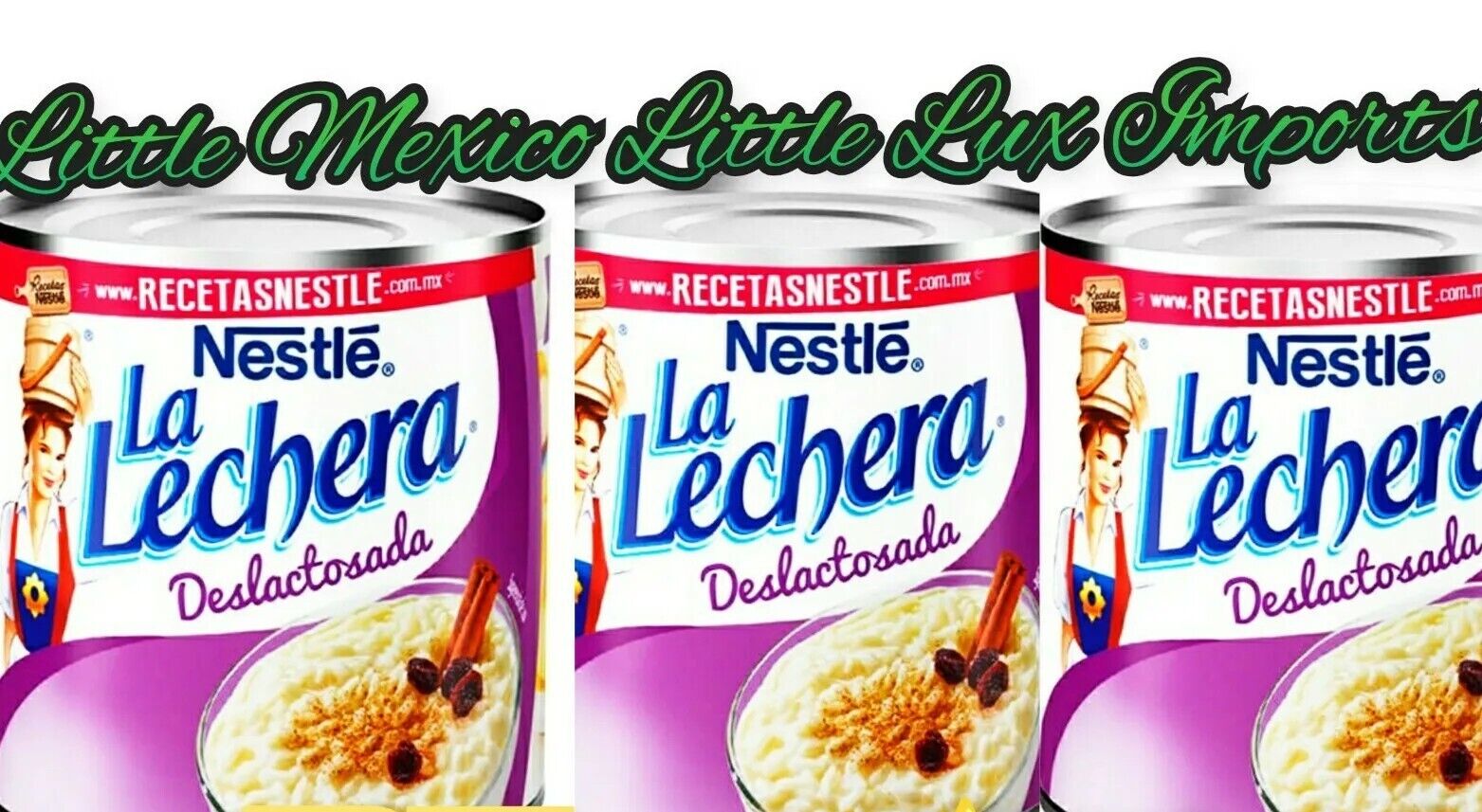 3 x Cans (14oz) La Lechera Lactose Free Sweetened Condensed Milk Cans( 🚚🌟