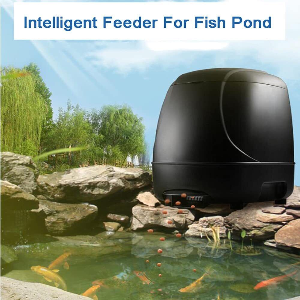 10L Outdoor Automatic Fish Feeder Feeding Aquarium Pond Food Dispenser Timer