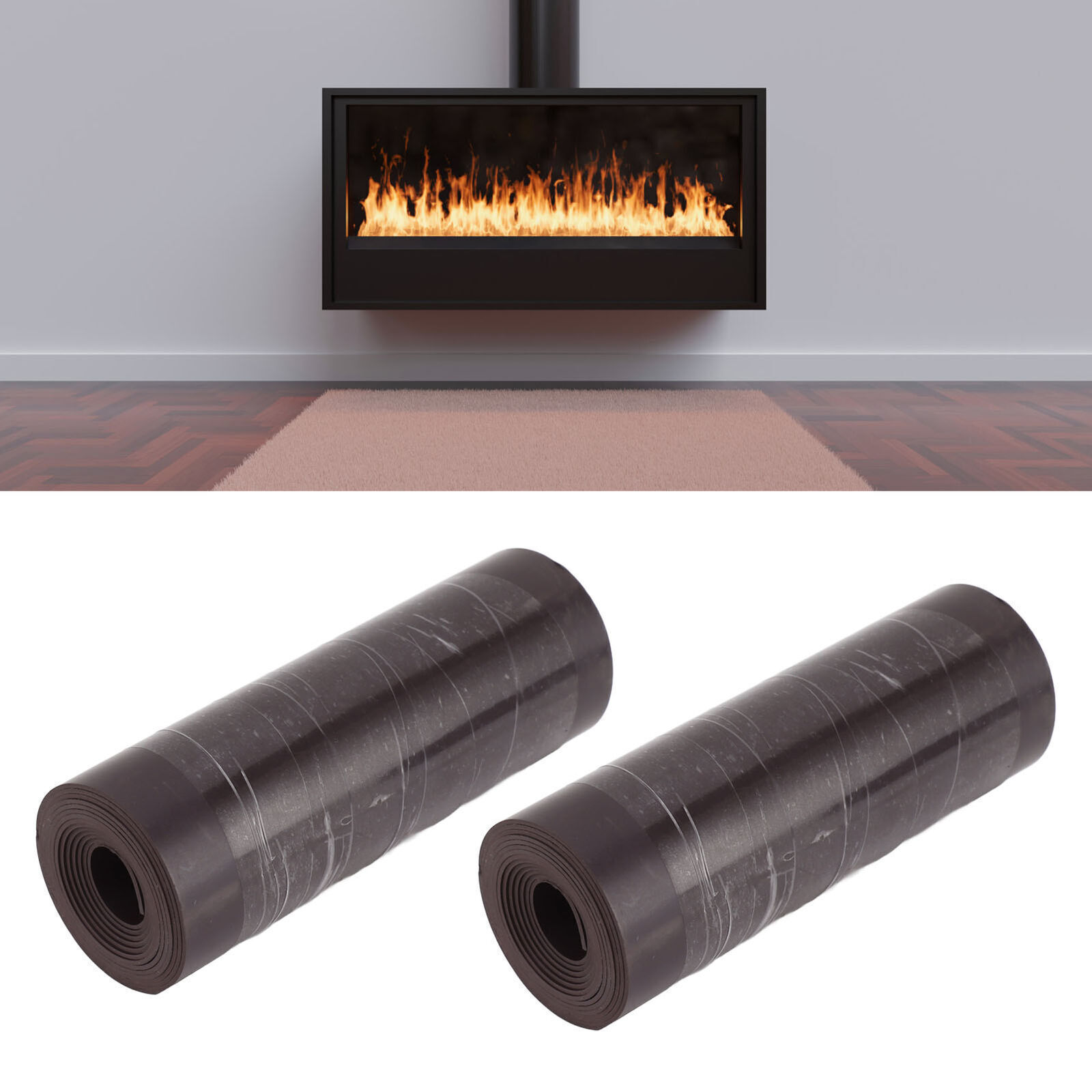 2Pcs Magnetic Fireplace Draft Stopper Windproof Prevent Heat Loss Improve