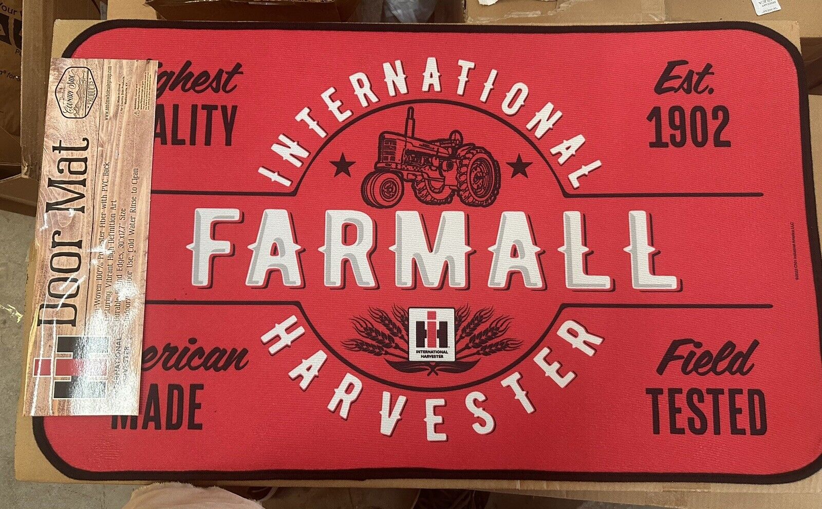 McCormick-Deering Farmall Est. 1902 Welcome Door Mat - International Harvester