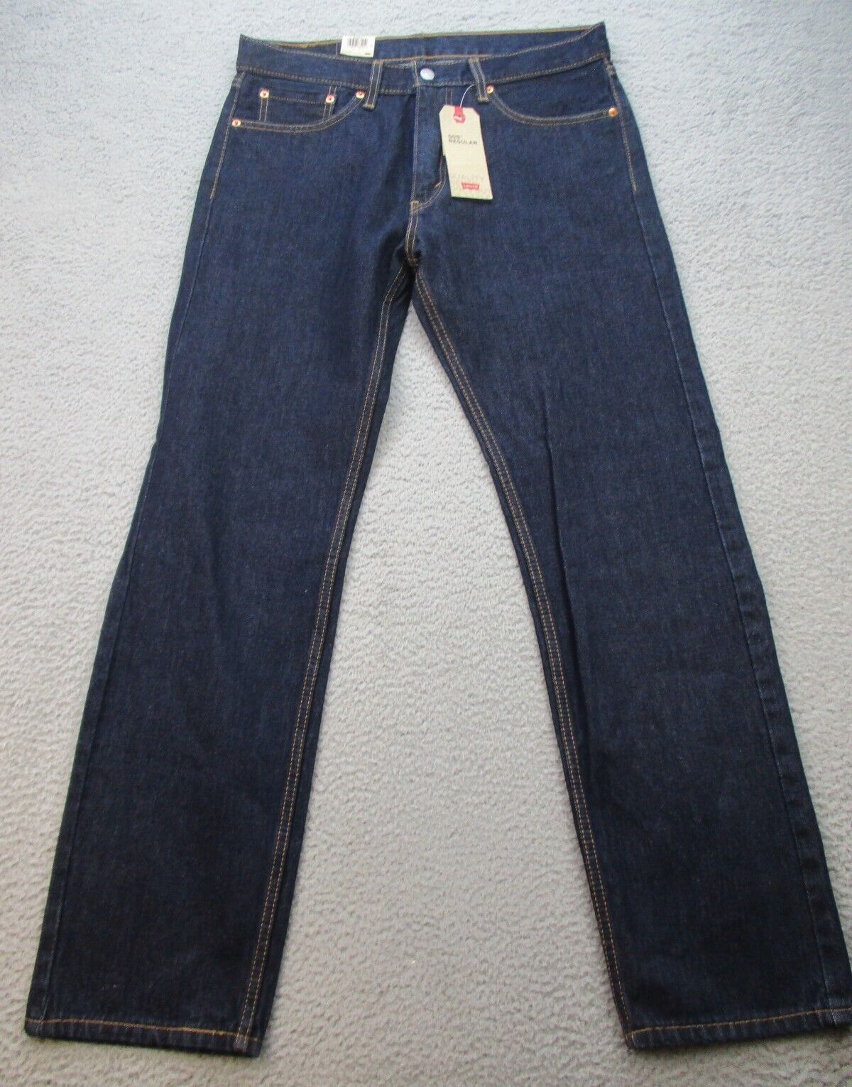 Levi’s 505 Jeans 34 x 31.5 (Tag 33x32) Dark Wash Regular Straight Leg Cowboy NWT