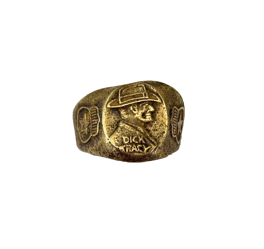 1939 Dick Tracy Brass Adjustable Ring