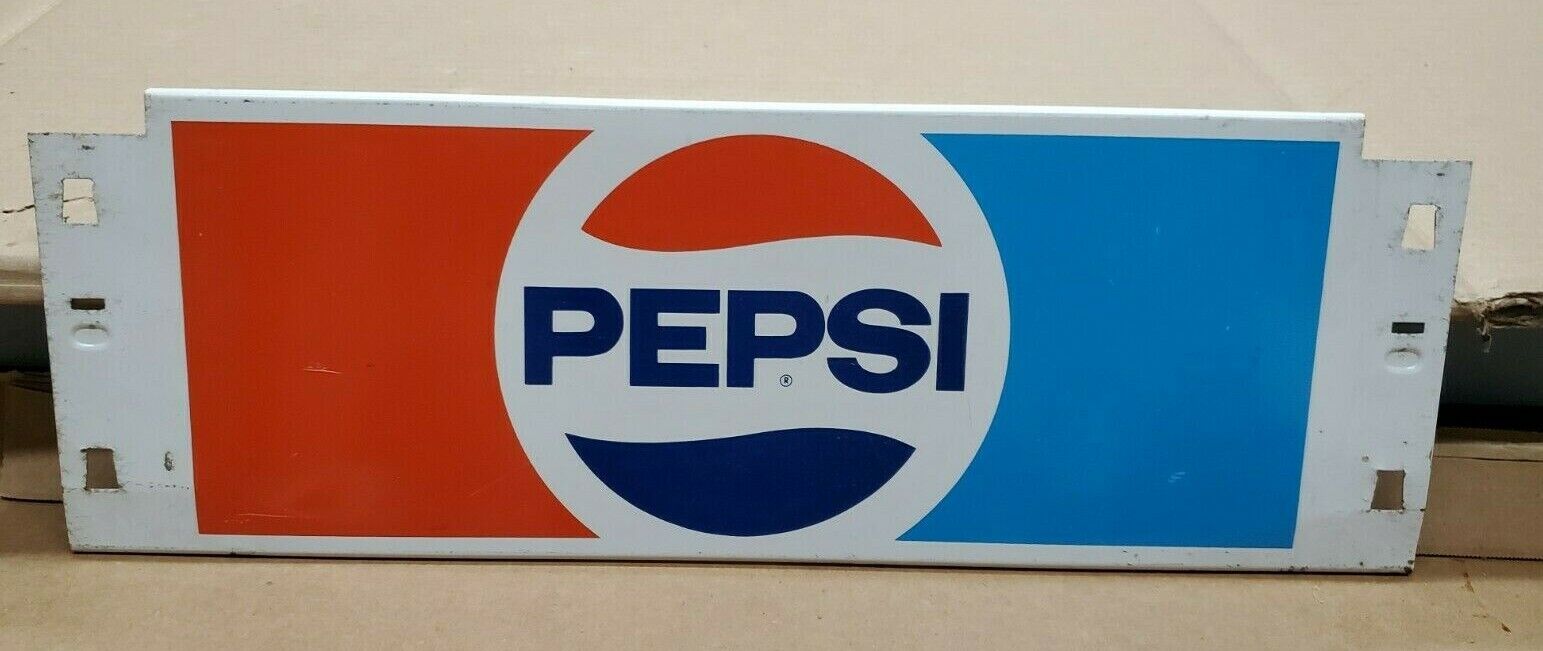  VINTAGE  Pepsi Cola 6 Pack Case Display Metal  Sign Display B