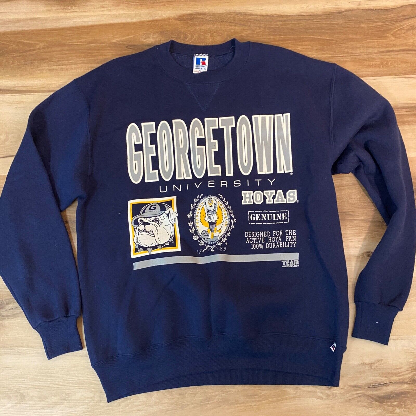 Vintage Georgetown Hoyas Shirt Mens XL Russell Athletic Sweatshirt Made in USA