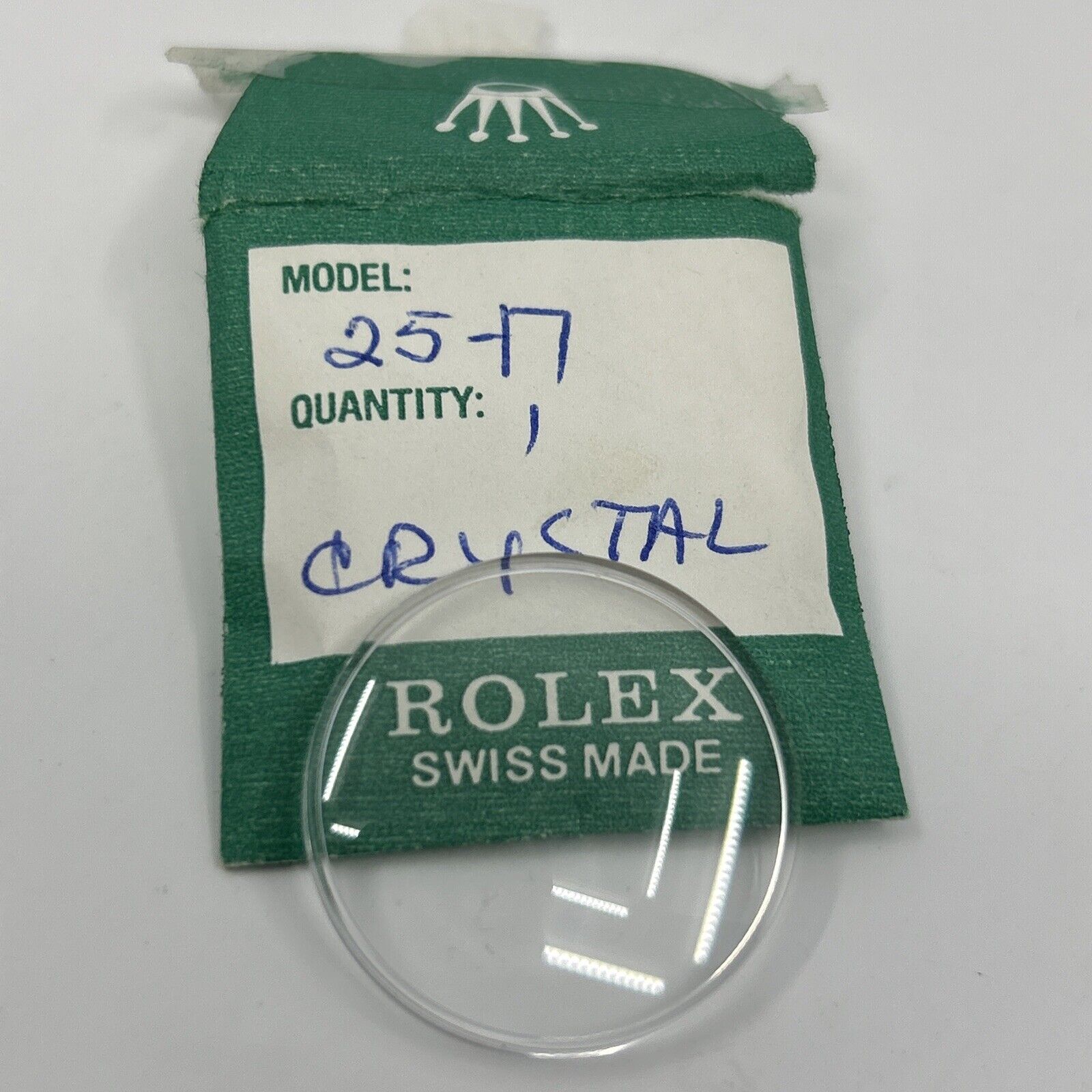 Genuine Rolex 25-17 Tropic Tudor Crystal James Bond - NOS RARE