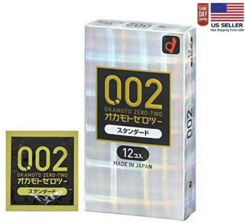 Okamoto 002EX Regular Size Polyurethane Condoem 12Pcs Made In Japan-US Seller