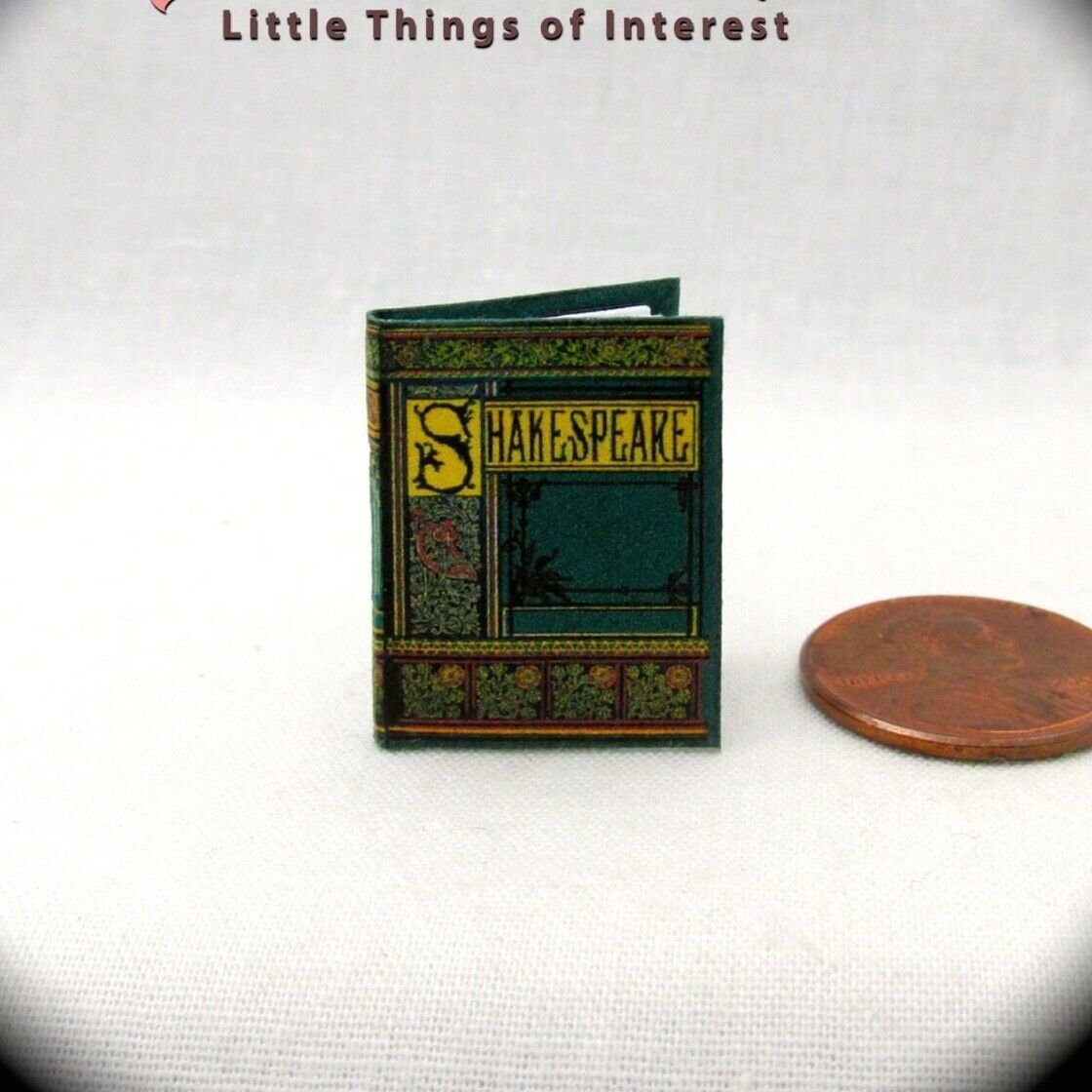 SHAKESPEARE 1:12 Scale Miniature Readable Illustrated Book