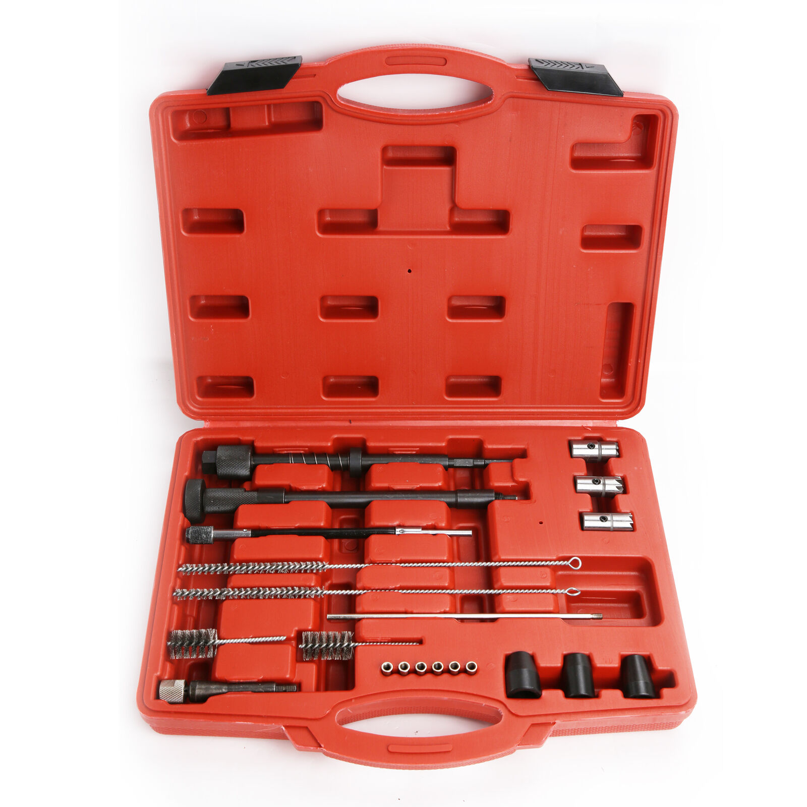 Injector Seat & Manhole Cleaning Set Seat Cutters Guide Seal Puller Brushes Tool