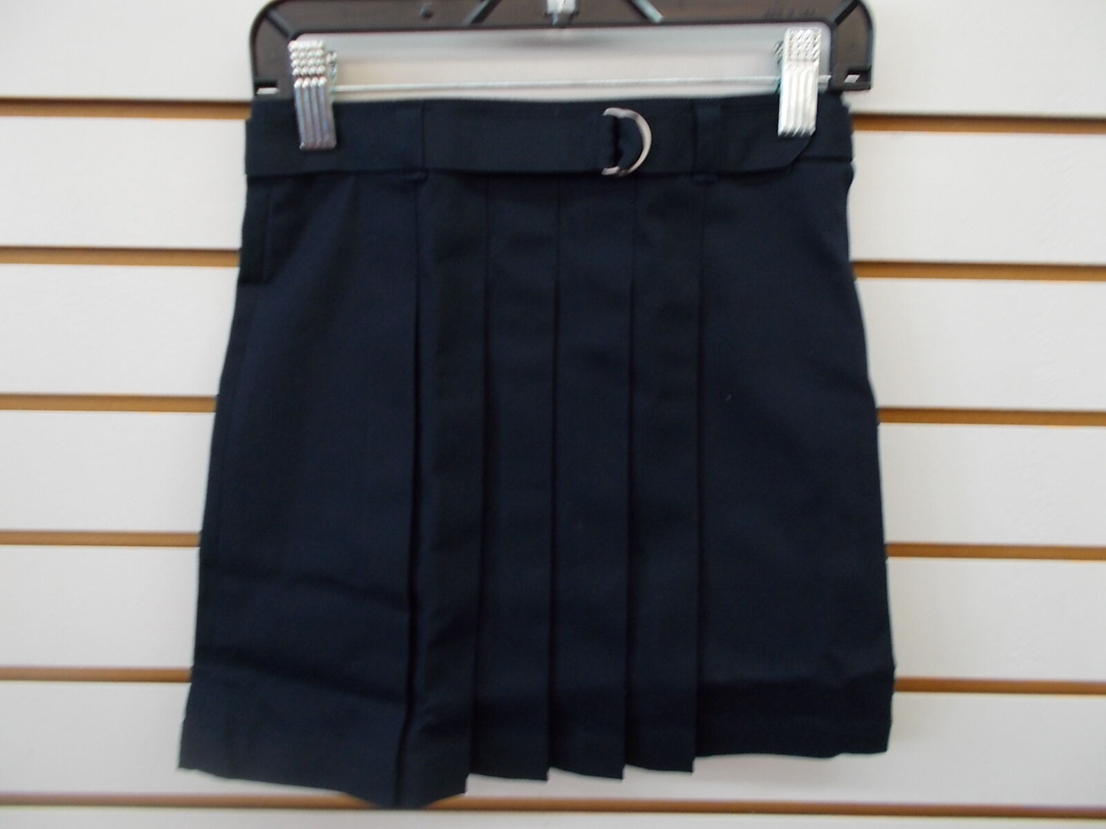 Girls Tommy Hilfiger Navy Uniform Pleated Front Skirt Size 6
