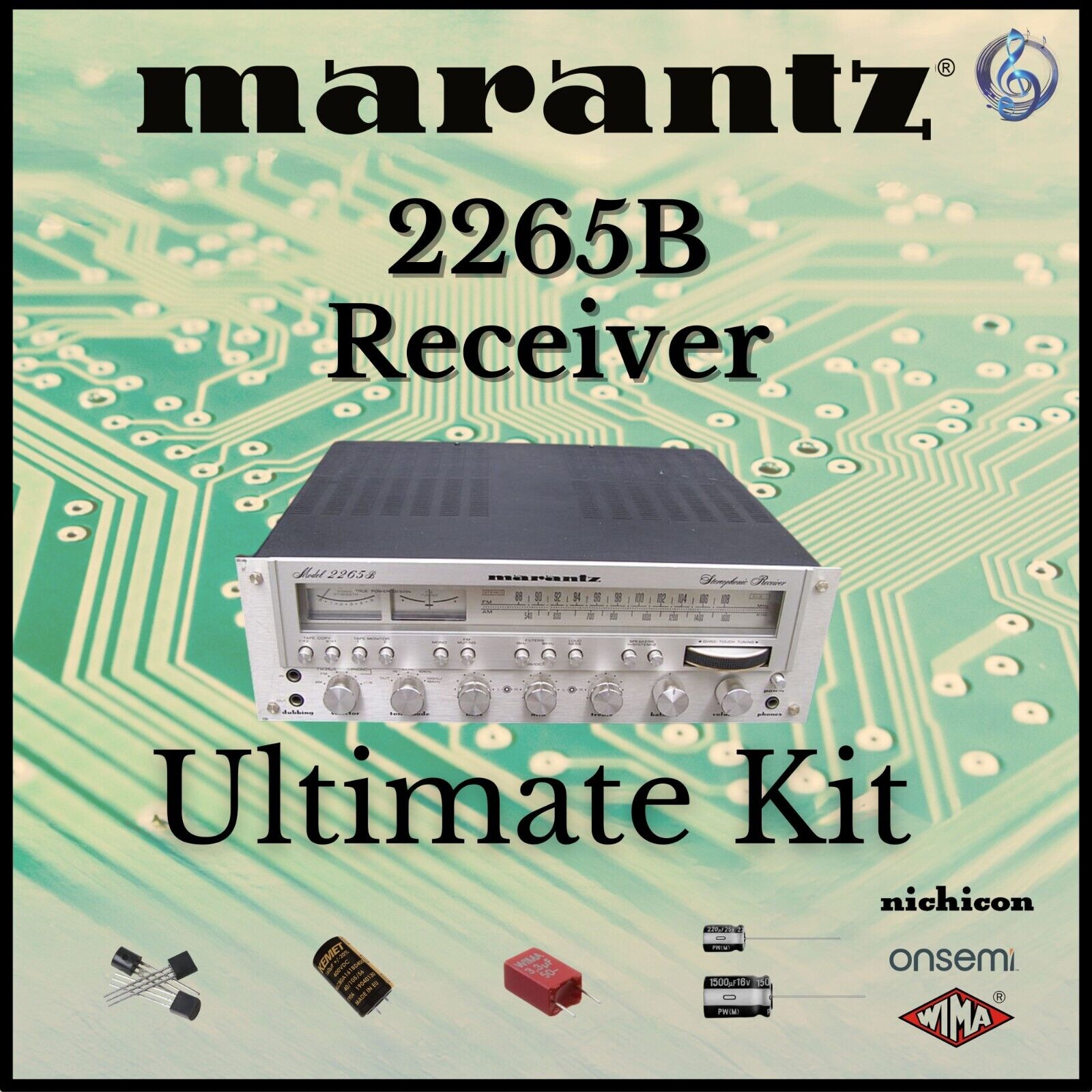 Marantz 2265B Receiver Ultimate Upgrade Kit Genuine Parts Restoration