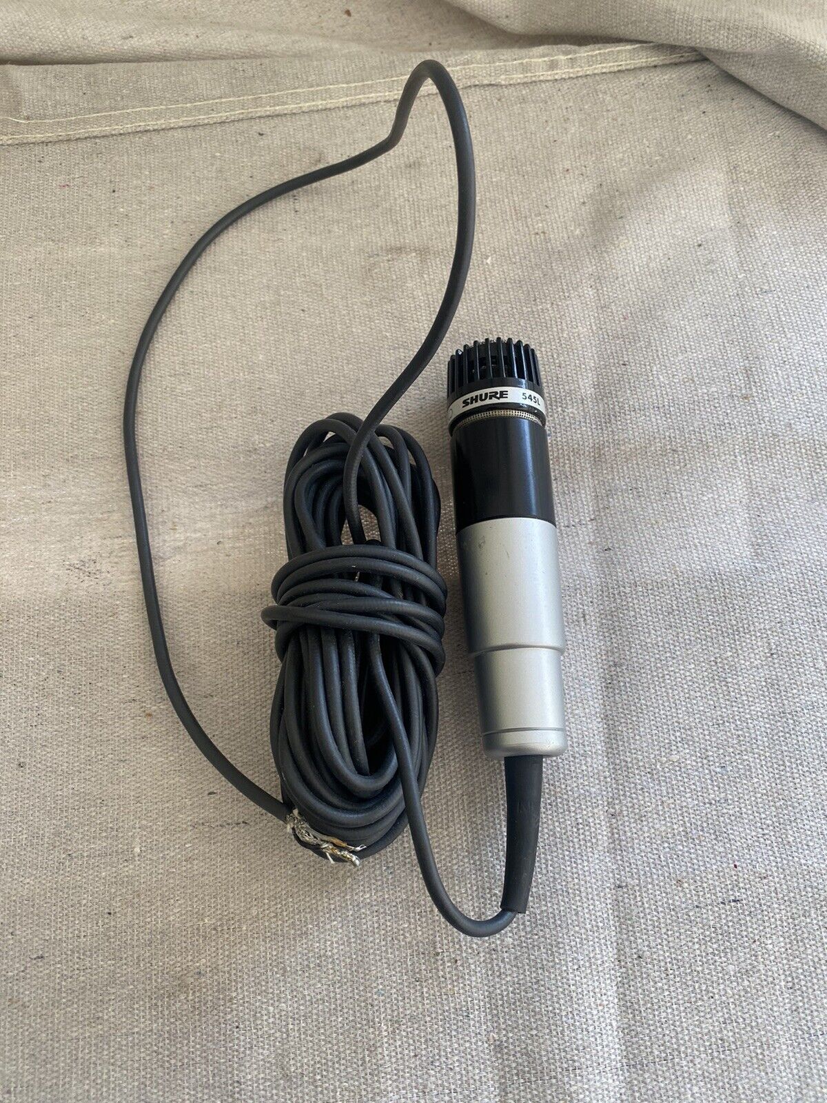 Vintage Shure 545L dynamic corded microphone Low Z