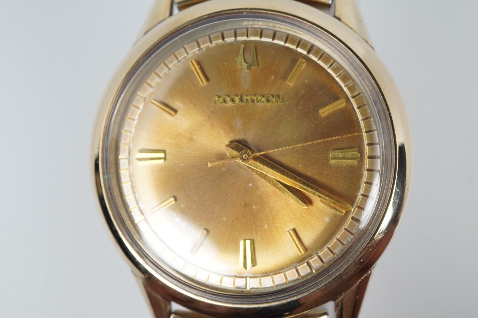 Accutron Tuning Fork 10k Gold Filled 1965 Vintage Men\'s Watch Original Bracelet