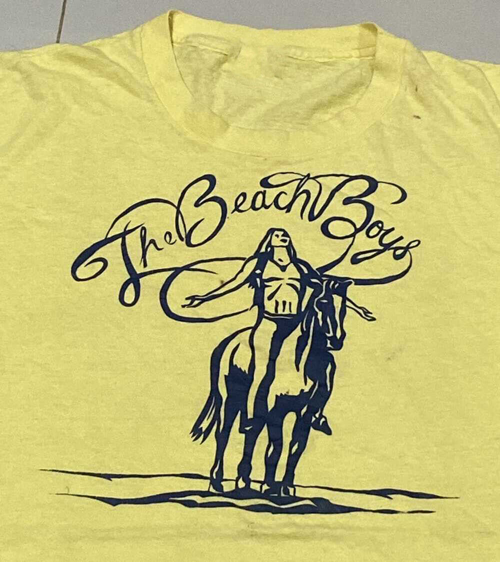 Vintage The Beach Boys 70s Yellow Unisex All size Shirt