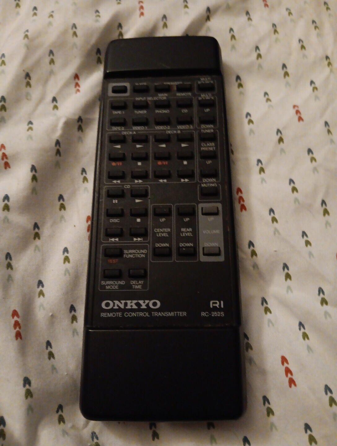 ONKYO R1 RC-252S Remote Control Transmitter, Super Clean, Tested