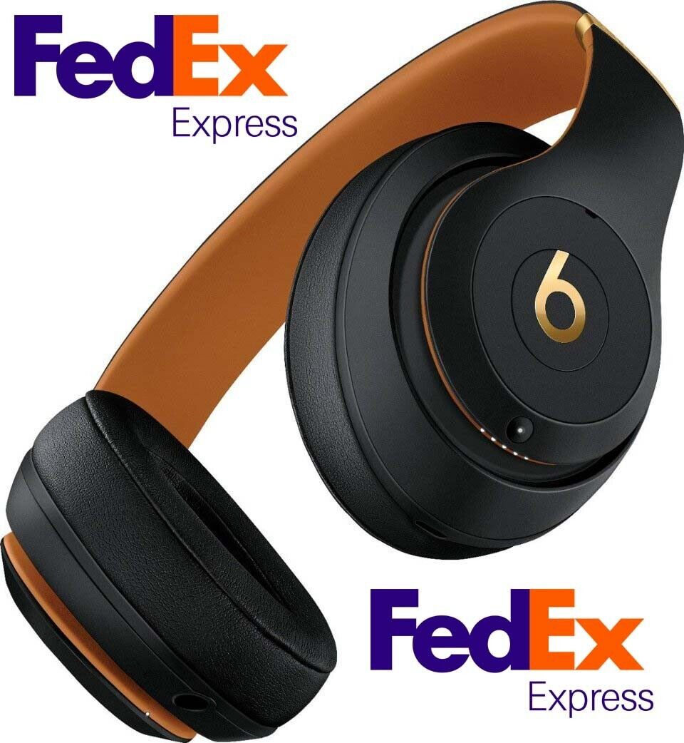 Beats Studio3 Headphones Skyline Collection Midnight Black FedEx 2Day
